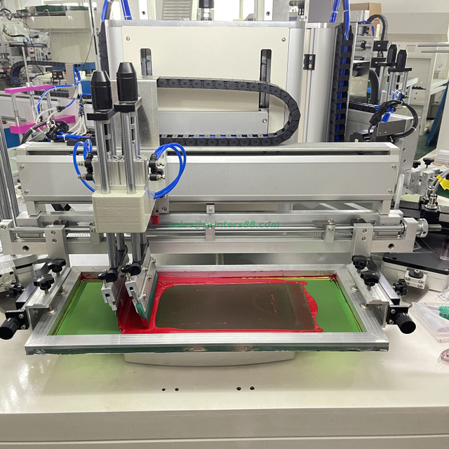 Máquina de serigrafía rotativa automática para escalas 