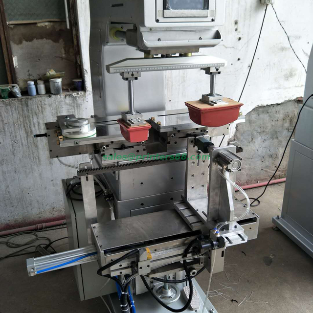 Máquina de tampografía de dos colores para tacones de zapatos (M2-XT)