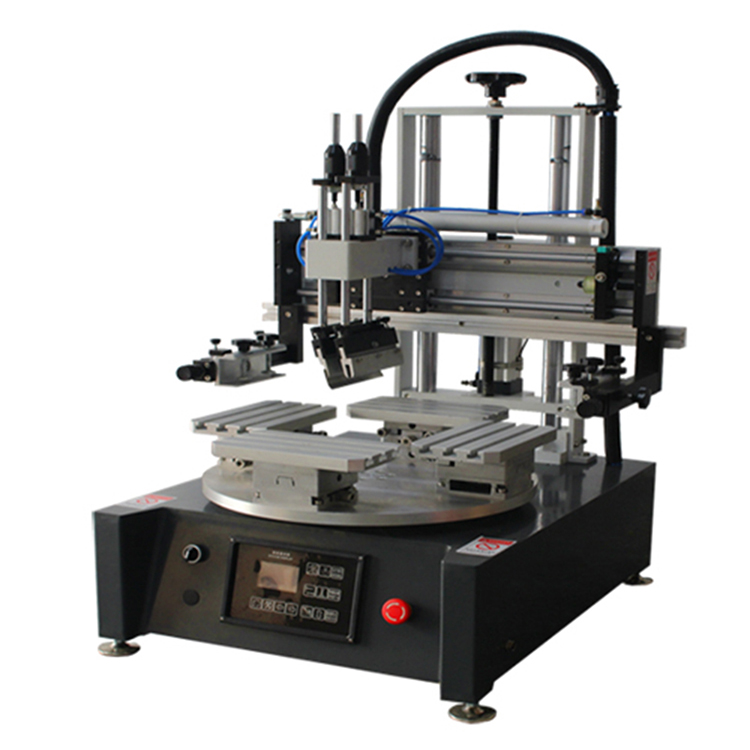 Máquina de impresión de pantalla plana giratoria de sobremesa (HX-400R/4)