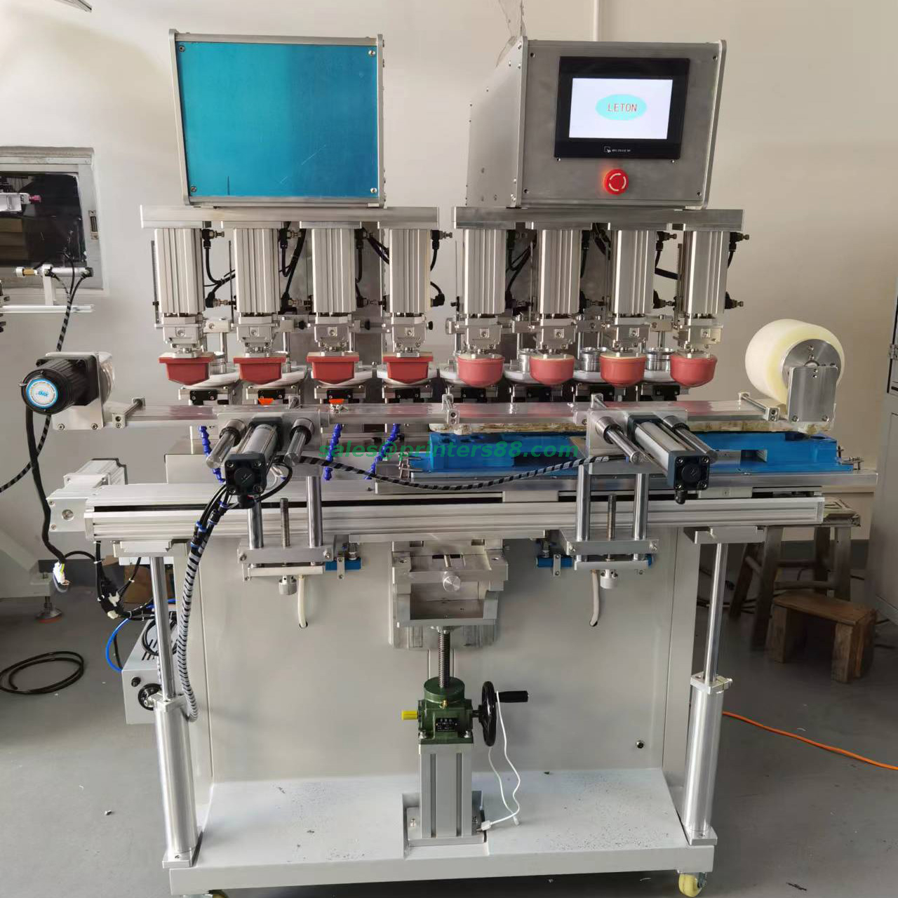 Máquina de tampografía CNC para panel de control de lavadora