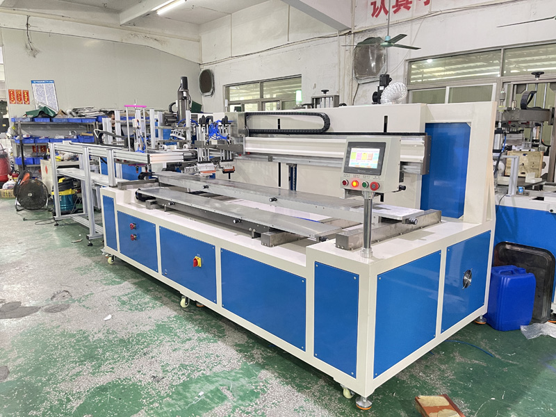 Máquina de serigrafía de 2 colores para banda de ejercicio vendida a Malasia