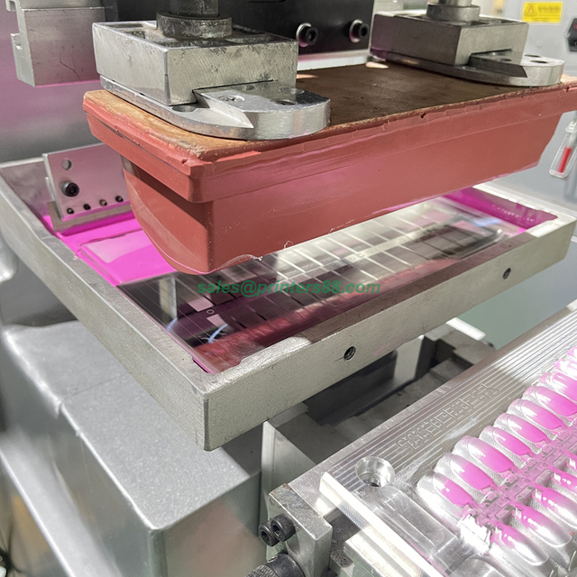 Máquina de tampografía para uñas cosméticas