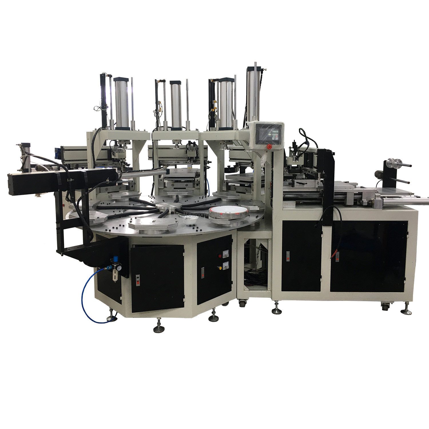 Máquina de impresión de decoración de transferencia total de cristalería de ópalo (HX-300-4PS)