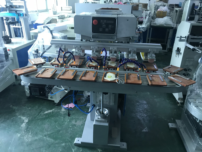 Máquina de tampografía de seis colores para mascarillas KN95