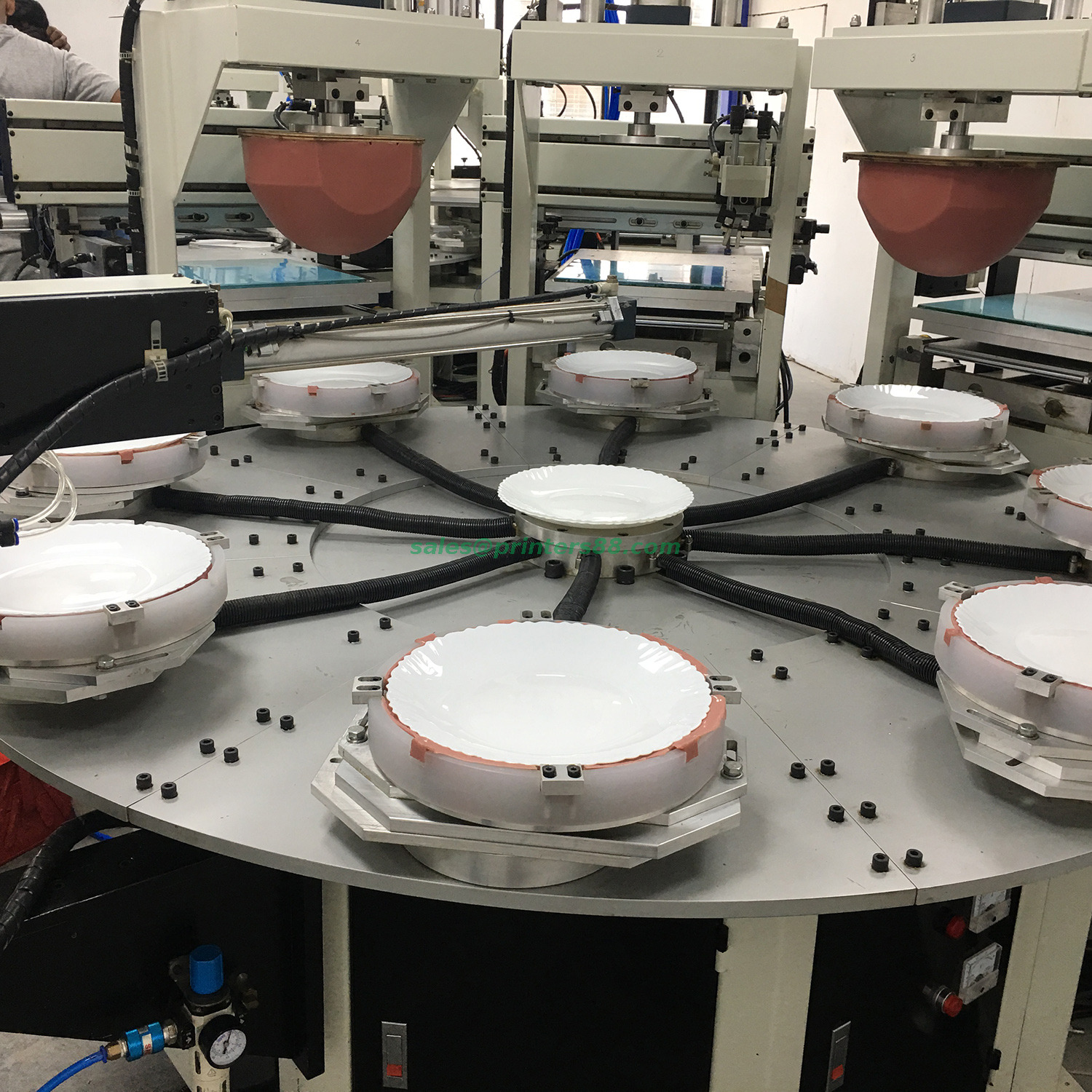 Máquina de impresión de almohadilla de cristalería Opal