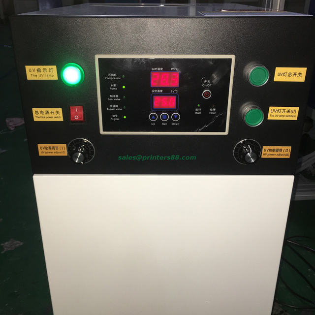 Impresora de pantalla UV LED automática con regla de plástico (HX-X5CJJ-LED)