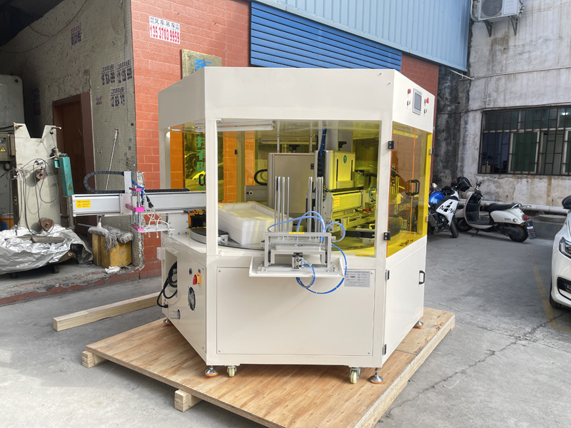 Impresora serigráfica automática con regla de dos colores vendida a Argentina